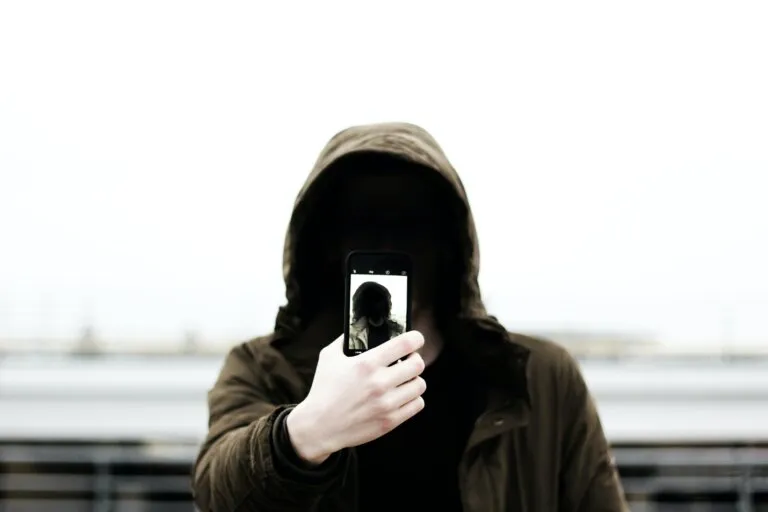 phone man person face facial recognition