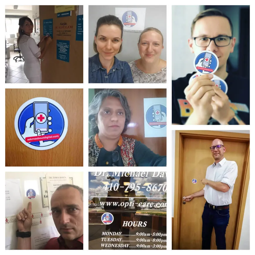 Medical Professionals Put The Ask Me About Digital Badge Into Action Worldwide