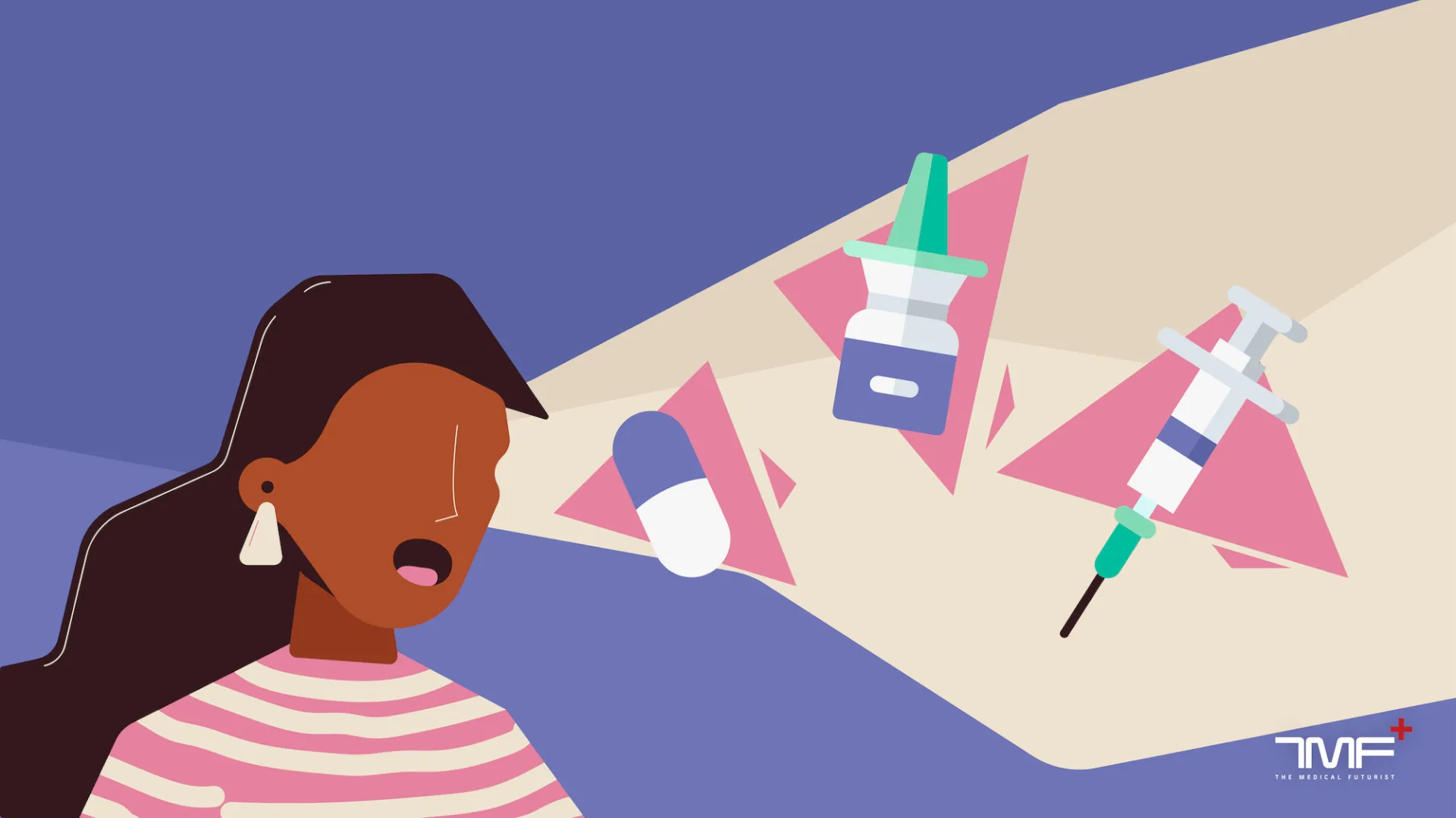 TMF, drug, flu, woman, cold