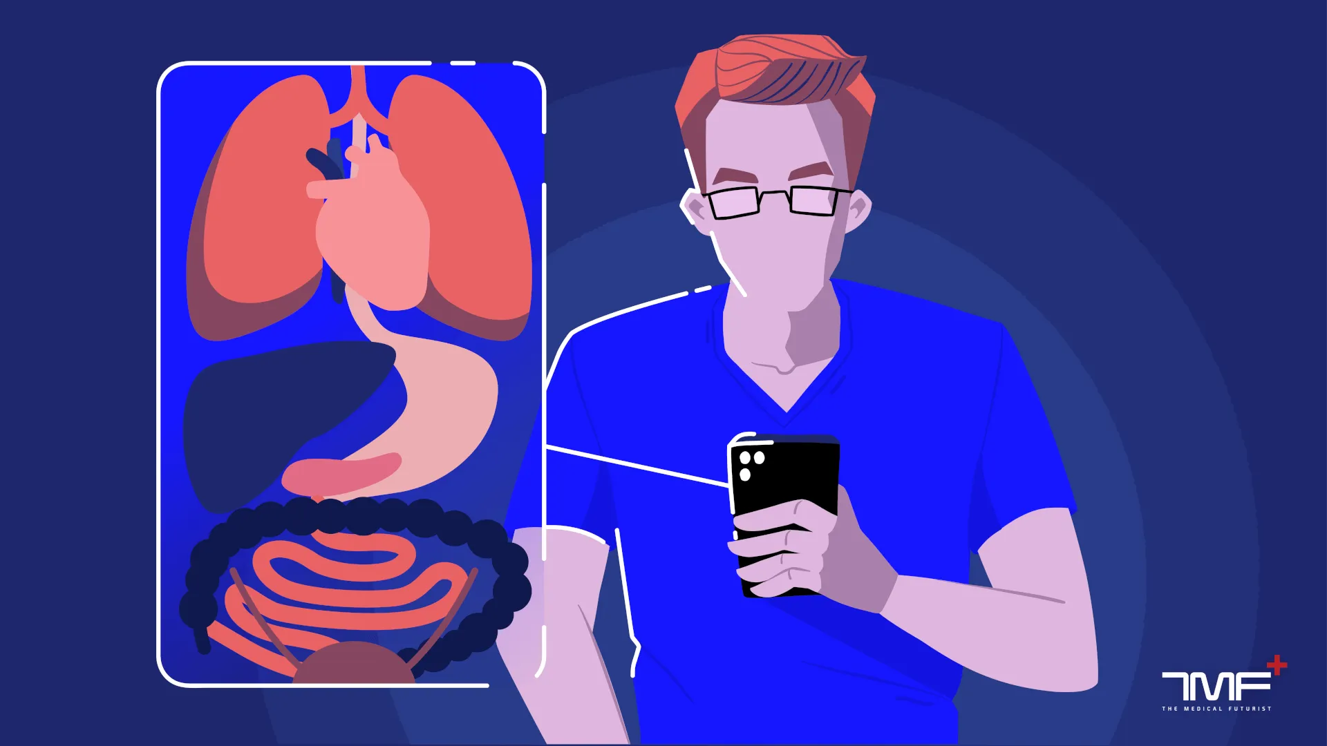 augmented reality t-shirt showing organs