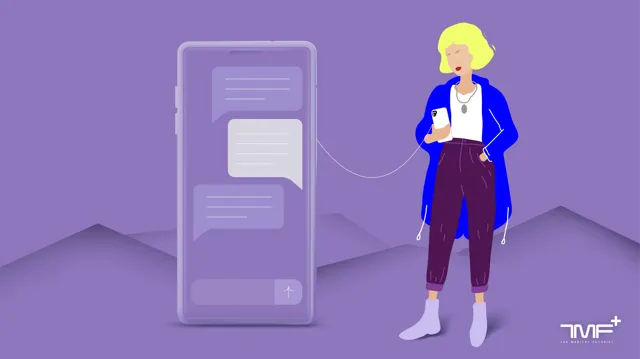 medical chatbot AI algorithm person man phone TMF