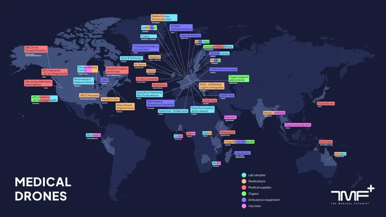 The Global Map of Medical Drone Projects And Trials